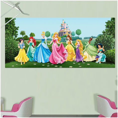 Poster géant Château et Princesses Disney intisse 202X90 CM (1/4)
