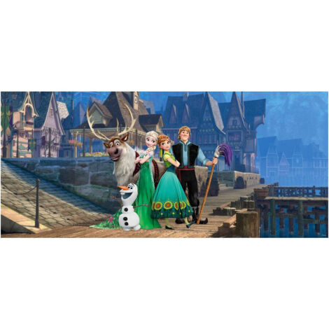Poster géant La Reine des Neiges sur pont Disney Frozen intisse 202X90 CM (1/3)