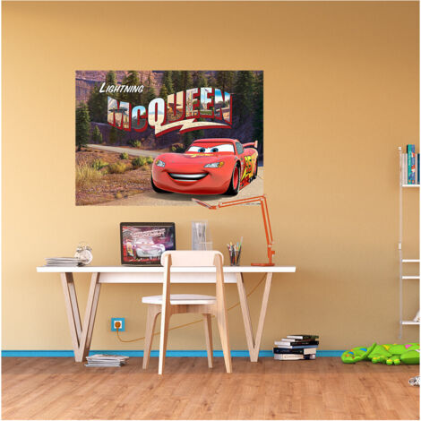 Poster XXL intisse Flash McQueen Cars Disney 155X115 CM (1/3)