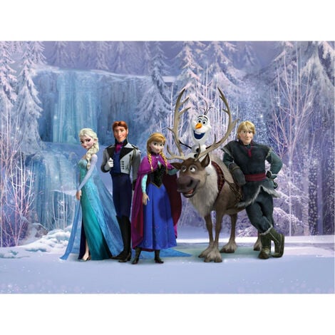 Carte de menu anniversaire Reine des neiges Elsa-Disney. Réf. 98