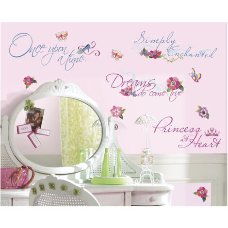 Stickers phrase Disney chambre Princesse (1/3)