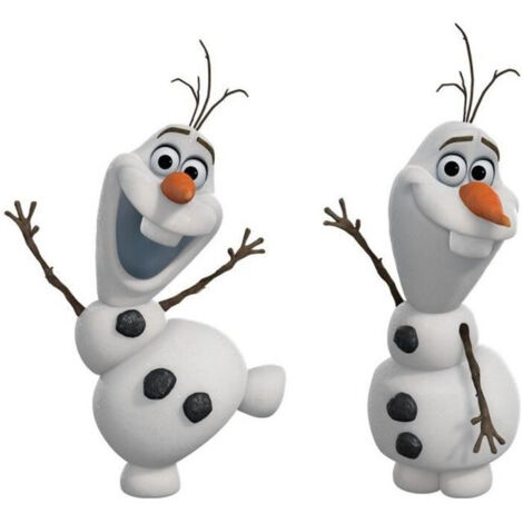 2 Stickers géant Olaf La Reine des Neiges Disney 57x24 cm (1/5)