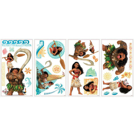 25 Stickers Geants Vaiana Disney