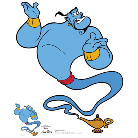 Figurine en carton Genie d'Aladdin Disney Hauteur 88 CM