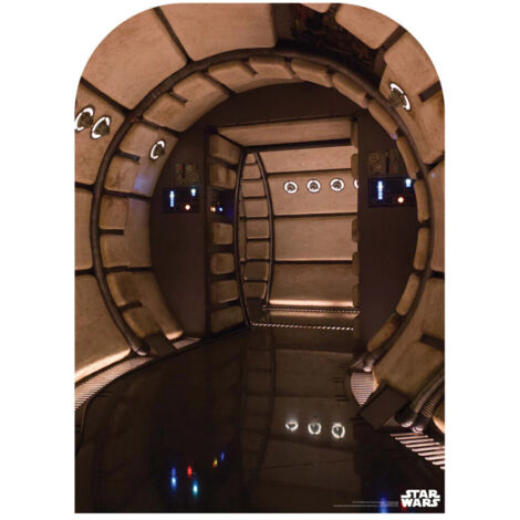 Figurine en carton backdrop Star Wars Décor couloir du Faucon Millenium Haut 130 CM (1/5)