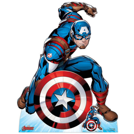 Figurine en carton Captain America Comics en combat Disney H 131 CM (1/5)