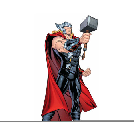 Figurine en carton Thor Comics avec marteau avengers Disney H 194 CM (1/5)
