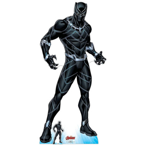 Figurine en carton Black Panther Wakanda Comics avengers Disney H 184 CM (1/5)