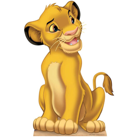 Figurine en carton  Le Roi Lion Simba Haut 84 cm