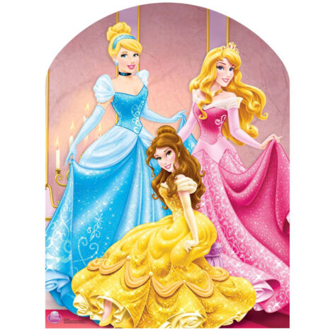 Figurine en carton Passe Tête Princesse Disney Cendrillon, Belle, Aurore H 127 CM