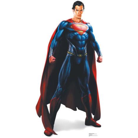 Figurine en carton Superman Man of Steel (Henry Cavill) Justice League Hauteur 187 CM (1/5)