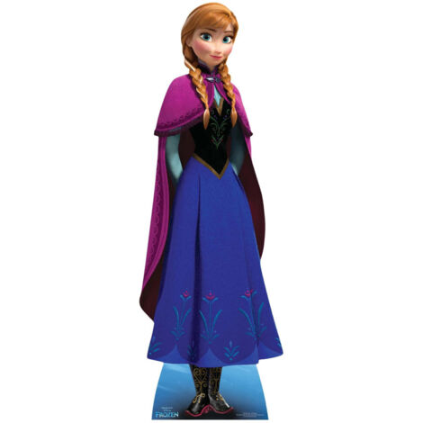 Figurine en carton Anna La Reine des Neiges Disney les mains dans les poches -Haut 155 cm
