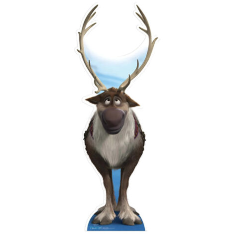 Figurine en carton Sven le Renne La Reine des Neiges Disney -Haut 192 cm (1/5)