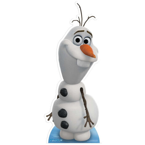 Figurine en carton Olaf La Reine des Neiges – Taille 89 cm – Décoration légère et repositionnable – Pour chambre d'enfant – Star Cutouts (1/5)