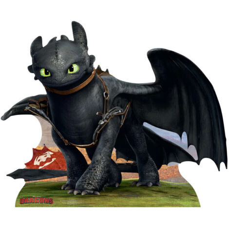 Figurine en carton Krokmou Dragon Hauteur 122 CM (1/5)
