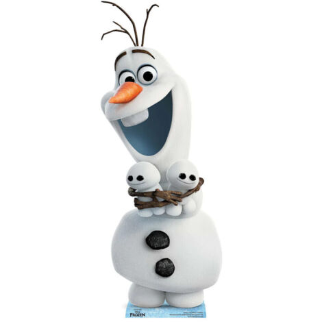 Figurine en carton Disney La Reine des Neiges 2 Olaf et petits bonhommes de neige Hauteur 94 cm (1/5)