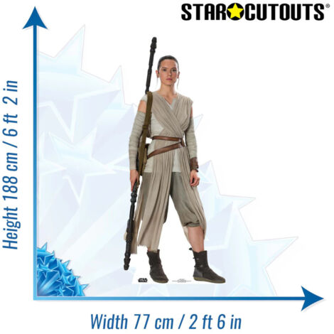 Figurine en carton Rey Star Wars - Hauteur 188 cm