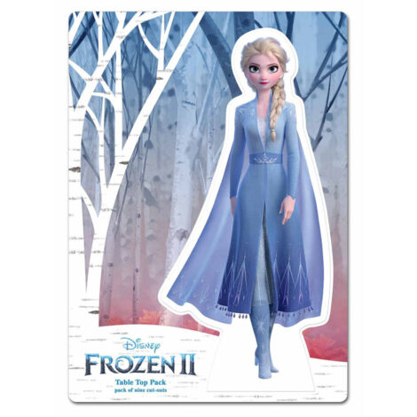 Figurines en carton de table Reine des neiges 2 Anna et Elsa 28 CM (1/5)