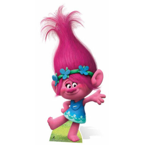Figurine en carton Les Trolls - Poppy Hauteur 133 cm (1/5)
