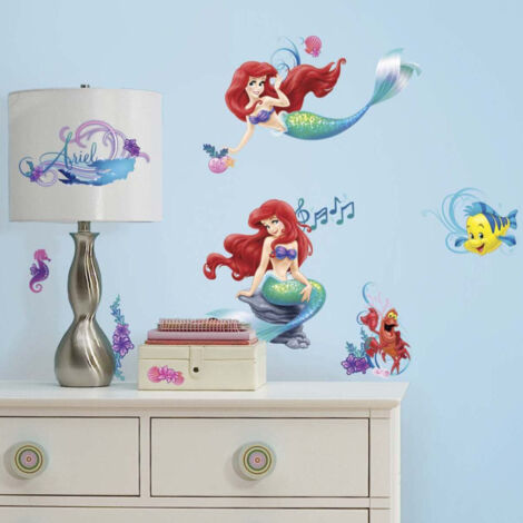 43 Stickers géant Ariel La Petite Sirène Disney (1/4)