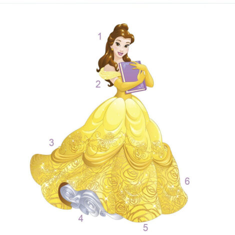Stickers Princesse Belle Disney (1/4)