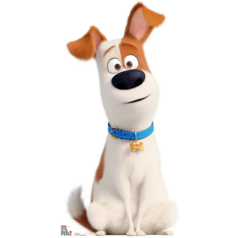 Figurine en carton Max le chien terrier Comme des bêtes Hauteur 89 CM (1/5)
