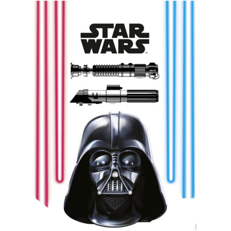 8 Stickers géant Dark Vador et Sabres Laser Star Wars 50 x 70 cm (1/3)