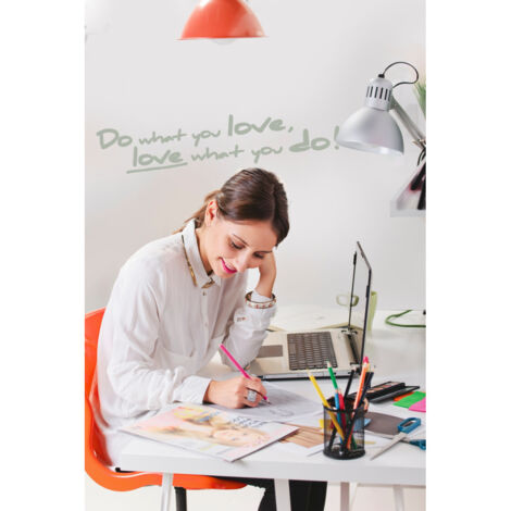 Sticker mural avec texte Do what you love, - 14 x 70 cm (1/3)