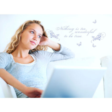 Wonderful, Sticker murale - 14 x 70 cm (1/3)