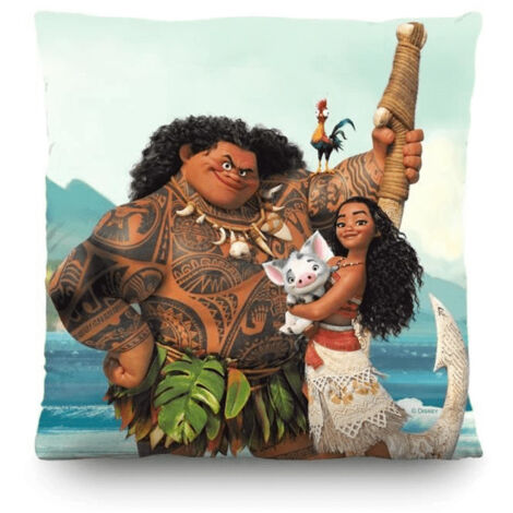 Coussin - Disney Vaiana  Maui et Pua pig - 40x40 cm (1/3)