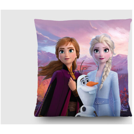 Coussin Disney La Reine des Neiges 2 dans la forêt 40x40 cm (1/3)