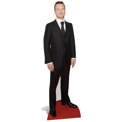 Figurine en carton Michael Fassbender costume noir 183 cm (1/4)