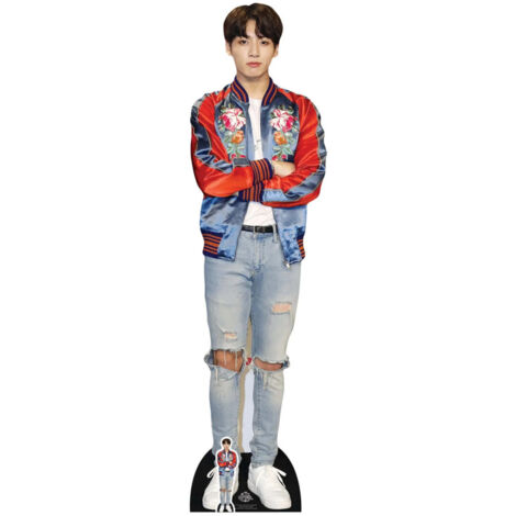 Figurine en carton  BTS Jeon Jungkook (Jungkook) blazer rouge (kpop) -Haut 178cm (1/4)