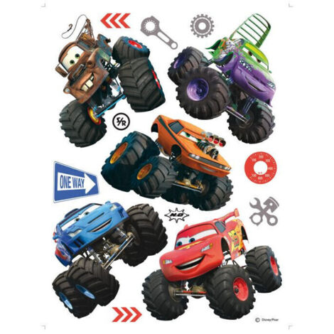 Stickers géant Cars Super Roues Disney (1/4)