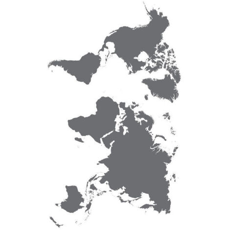 Sticker mural - Map Monde - 65 x 85 cm (1/4)