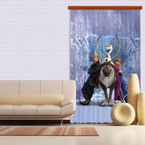 Rideaux La Reine des Neiges Famille Disney-Occultant : 140x245 cm (1/2)