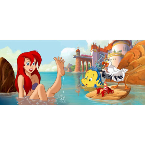 Poster géant Ariel La Petite Sirene Disney intisse 202X90 CM (1/3)