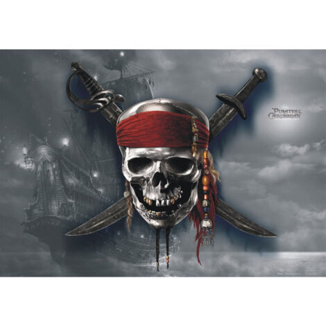 Poster intisse XXL Pirates des Caraïbes Disney 155X115 CM (1/4)