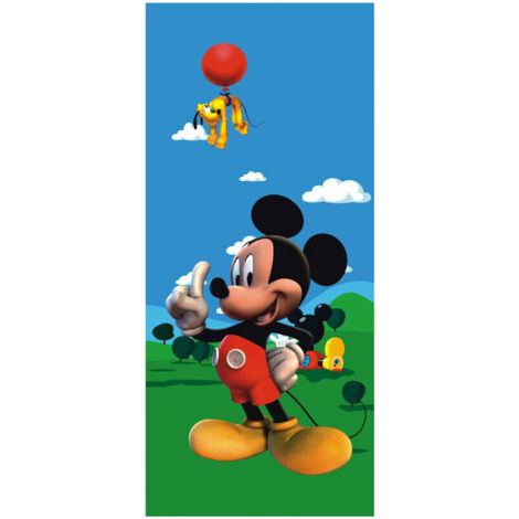 Poster porte La Maison de Mickey Disney intisse 90X202 CM (1/4)
