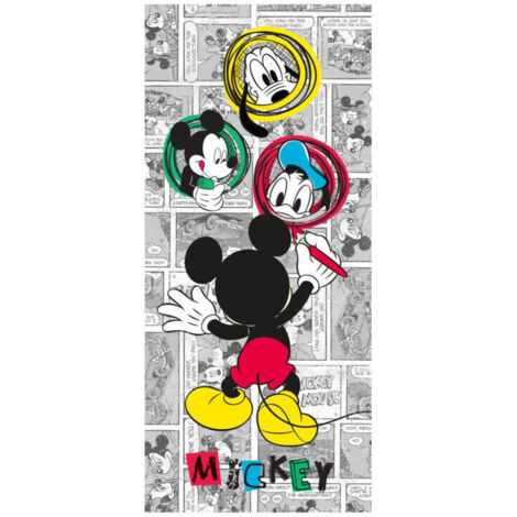 Poster porte Dessin Mickey Mouse Disney intisse 90X202 CM (1/4)