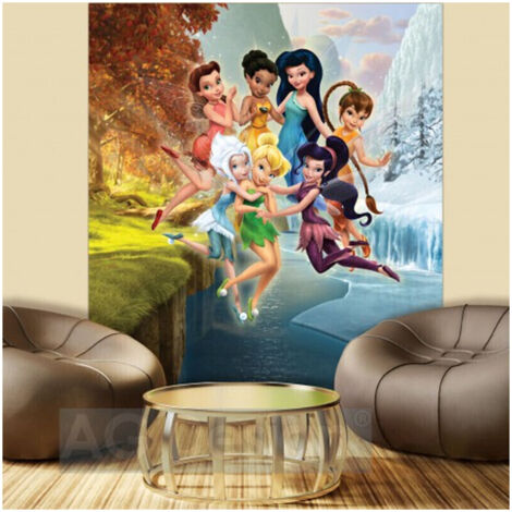 Papier peint XL intisse Clochette et le secret des Fées Disney 180X202 CM (1/4)