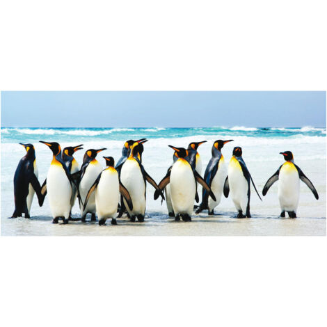 Penguins, photo murale, 202 x 90 cm, 1 part (1/2)