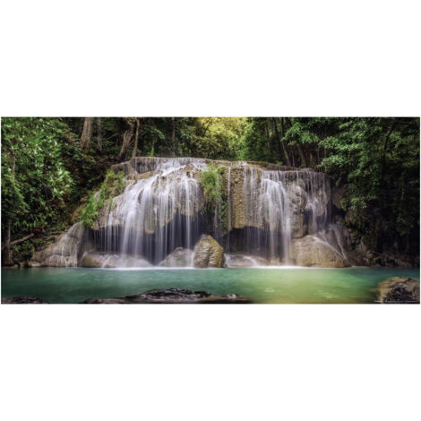 Jungle waterfall, photo murale intissée, 202 x 90 cm, 1 part (1/3)
