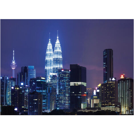 Kuala Lumpur City, photo murale intissée, 155x110 cm, 1 part (1/3)