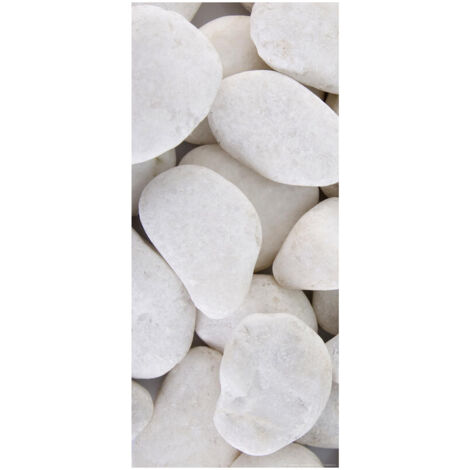 White stones , intissé photo mural, 90 x 202 cm, 1 part (1/3)