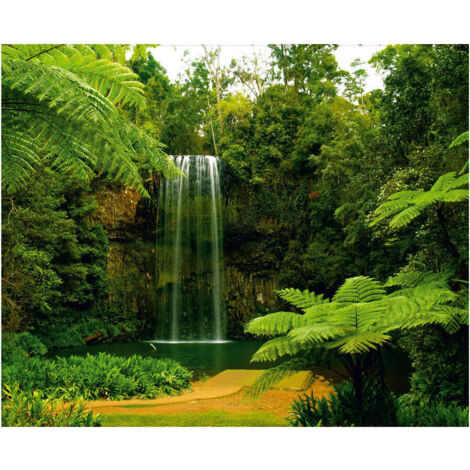 Waterfall in prairie, photo murale intissée, 360x270 cm, 4 parts (1/3)