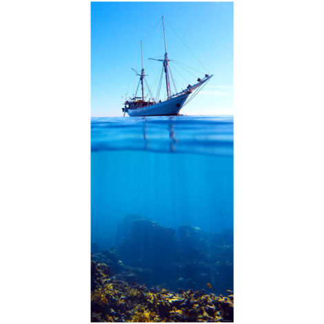 Ship at sea, paper photo mural, 90x202 cm, 1 part (1/2)
