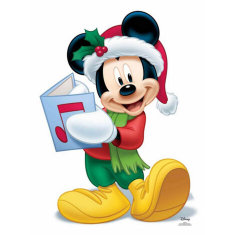 Figurine en carton Mickey Noël disney Hauteur 93 CM (1/5)