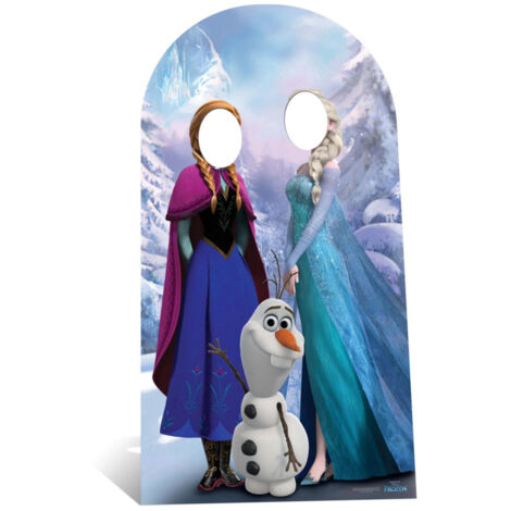 Décoration Anniversaire Reine Des Neiges Figurine Géante Carton Anna Et Elsa La Reine Des Neiges - 162 Cm - Pour Décoration Fête, Anniversaire, Photo