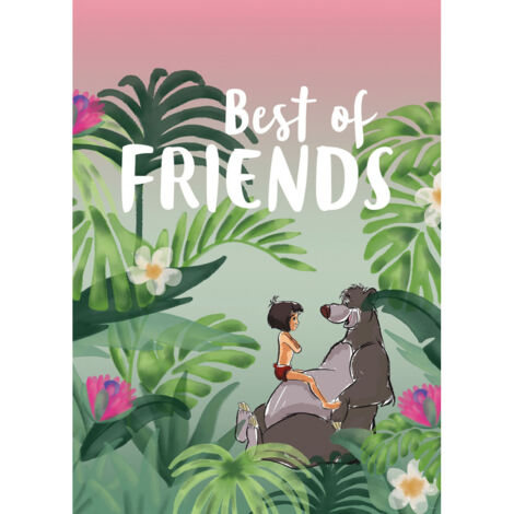 Poster Disney Le livre de la Jungle - Les meilleurs amis 50 cm x 70 cm (1/4)